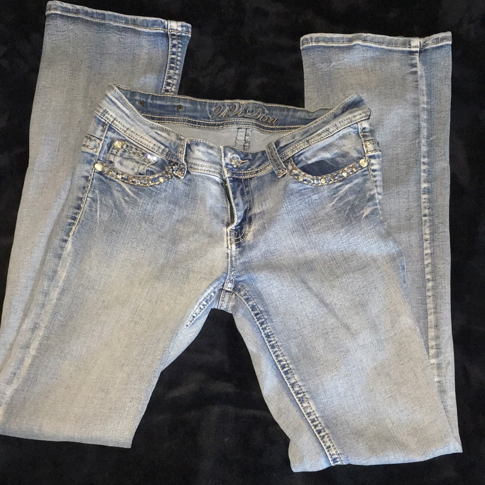 Blue flare jeans size 7